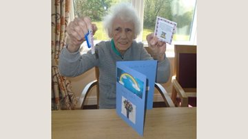 Stockport care home create stay safe cards for loved ones